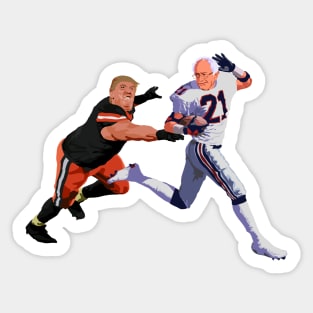 Bernie Sanders Donald Trump Football Sticker